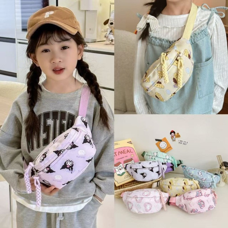 Kawaii Tech Accessories - Cute Kuromi Print Shoulder Crossbody Bag