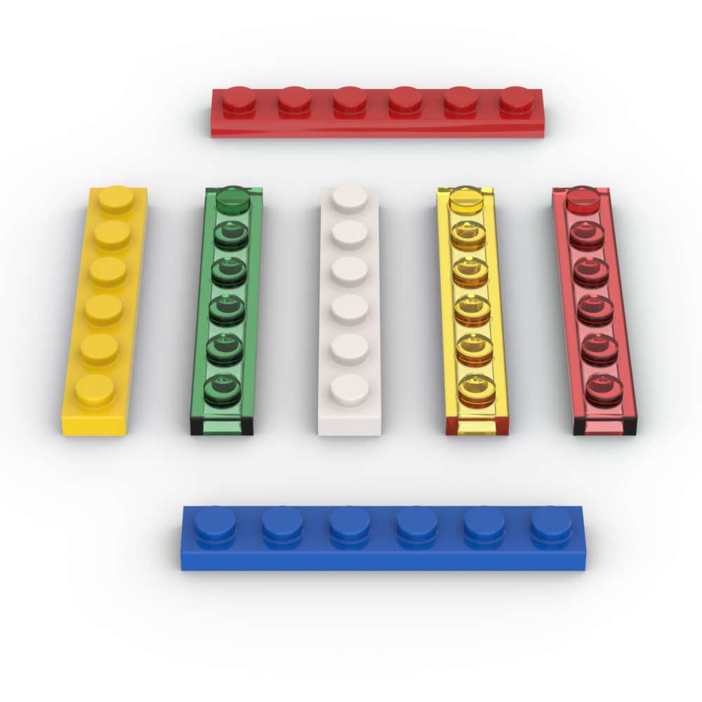 MOC 10PCS Plate 3666 1X6  Buil - Tech Accessories For Kids 评论和价格