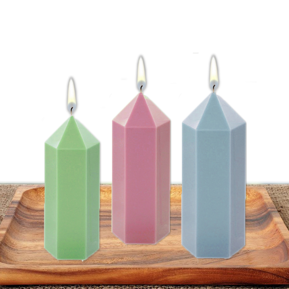 3D Hexagonal Column Candle Mol - Unique Tech Accessories 评论和价格