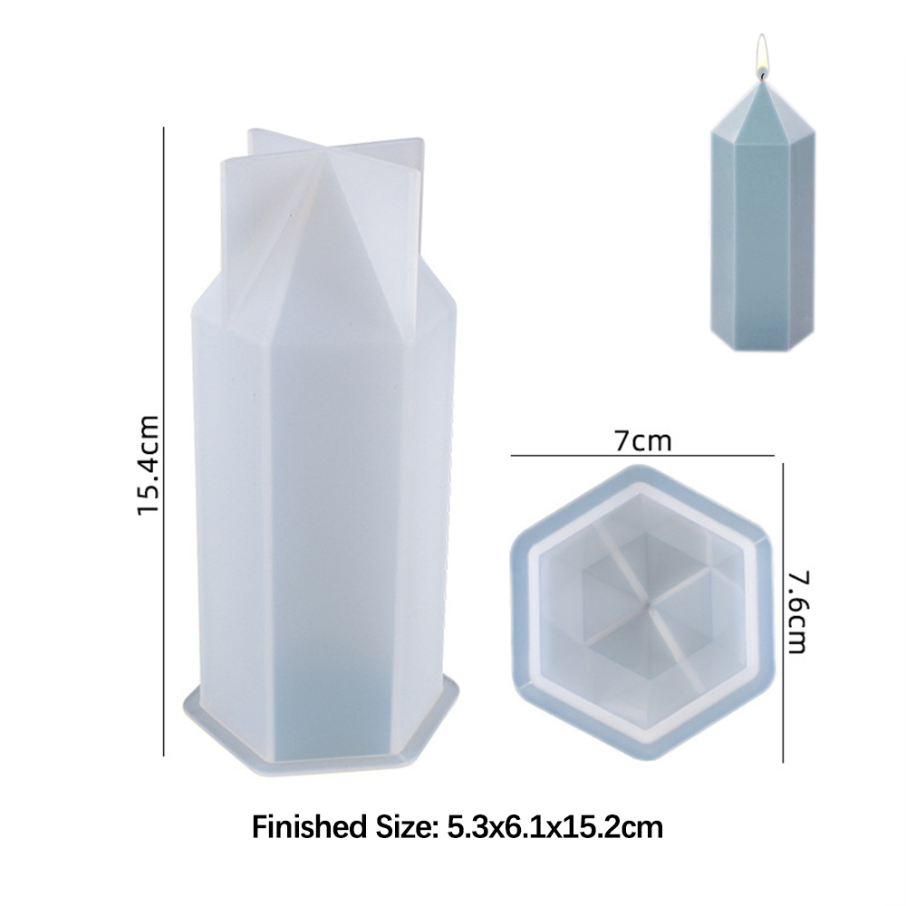 3D Hexagonal Column Candle Mol - Unique Tech Accessories 评论和价格