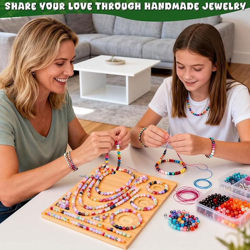 Bamboo Bead Board Bracelet Nec - Unique Tech Accessories 评论和价格