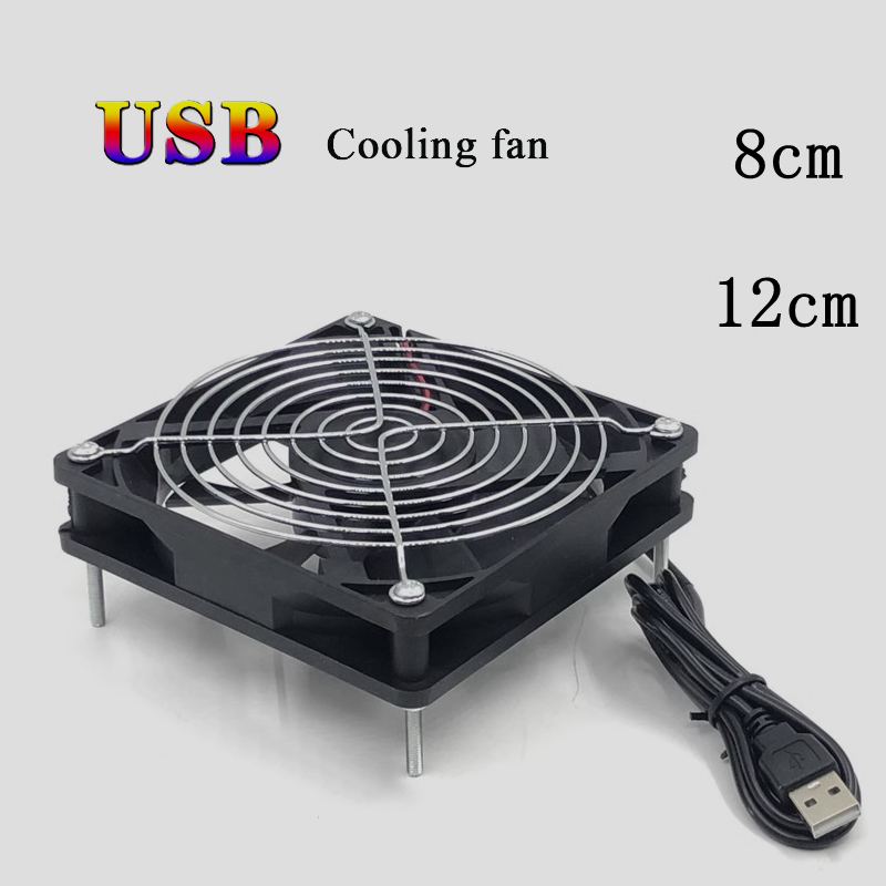 8/12cm 12V USB Powered Compute - Usb Fan Silent 评论和价格