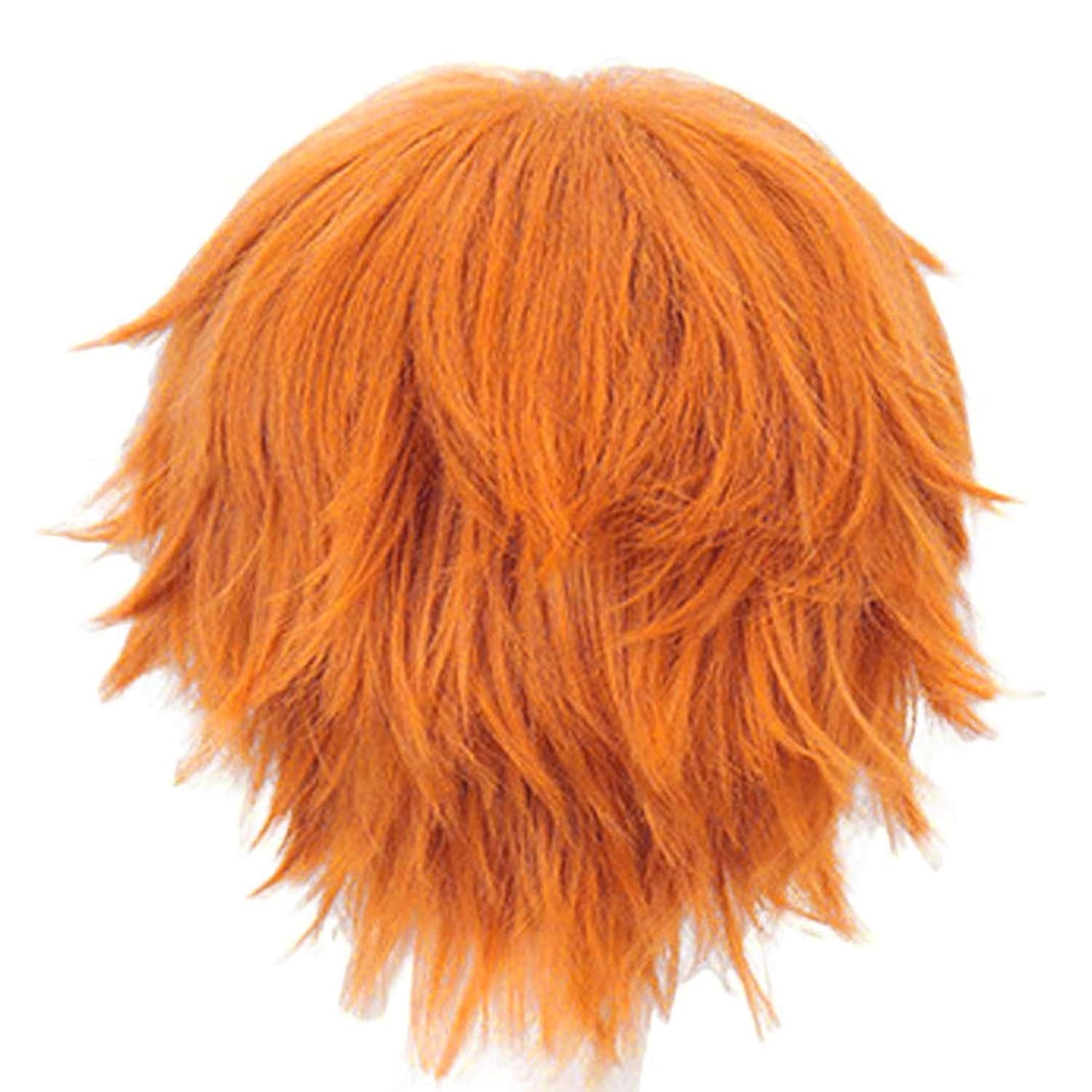 Short Orange Wig for Men Orang - Tech Accessories For Men 评论和价格