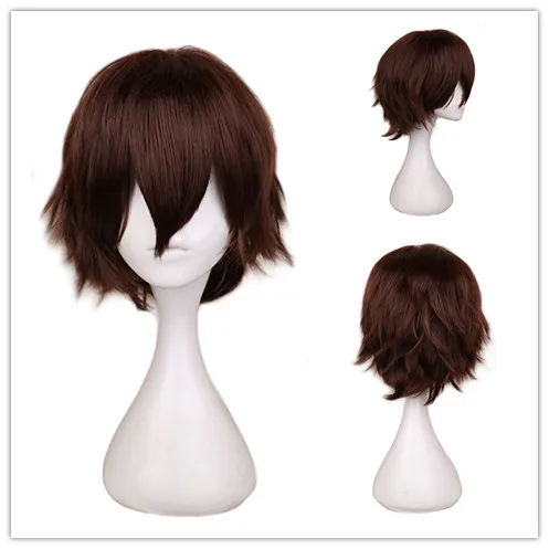 Short Dark Brown Wig for  Cosp - Tech Accessories For Men 评论和价格