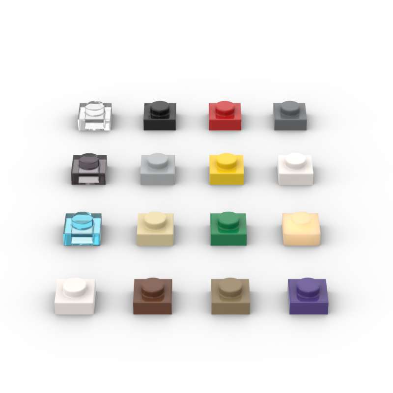 MOC 10PCS 3024 1x1 Plate Build - Tech Accessories For Kids 评论和价格