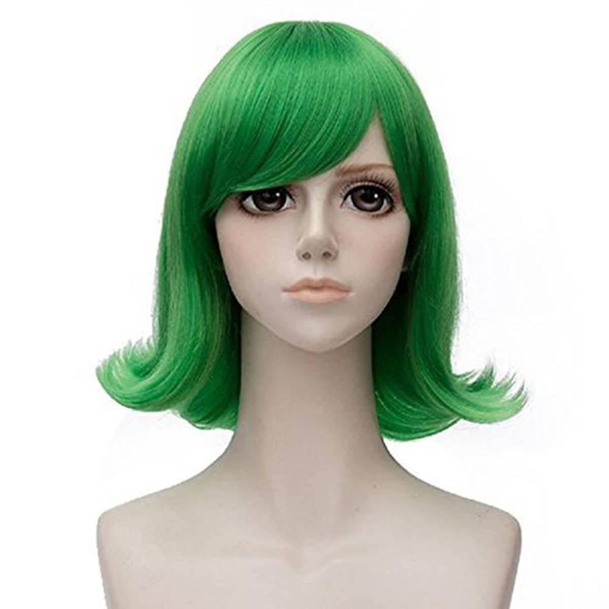 Short Green Wavy Cosplay Wigs  - Tech Accessories For Men 评论和价格