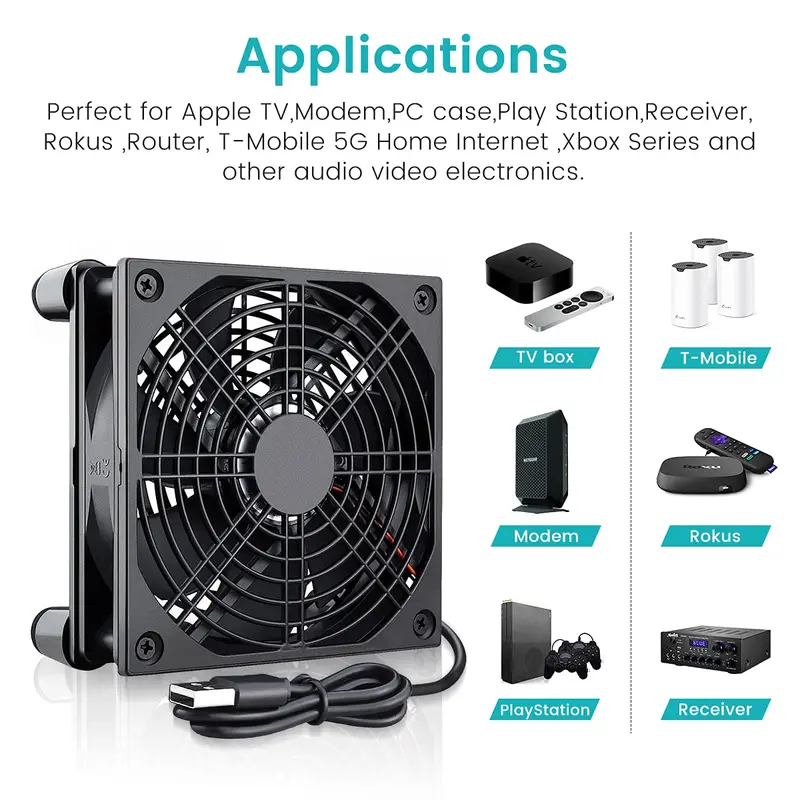 USB Powered Computer PC Case F - Usb Fan Silent 评论和价格
