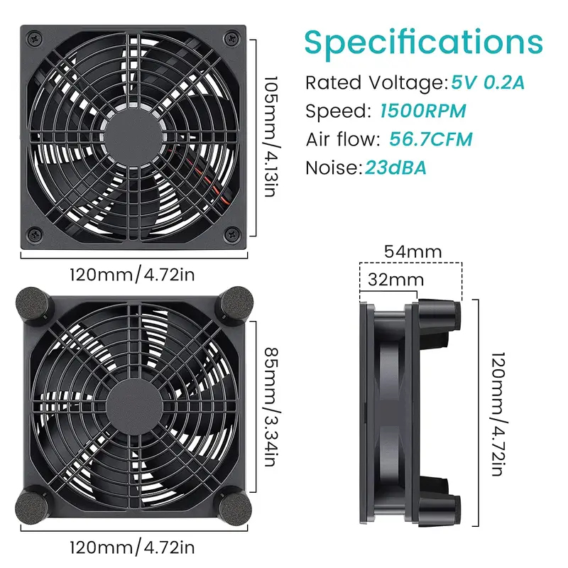 USB Powered Computer PC Case F - Usb Fan Silent 评论和价格