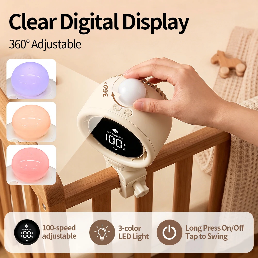 2026 New Portable Stroller Fan - Usb Fan Silent 评论和价格