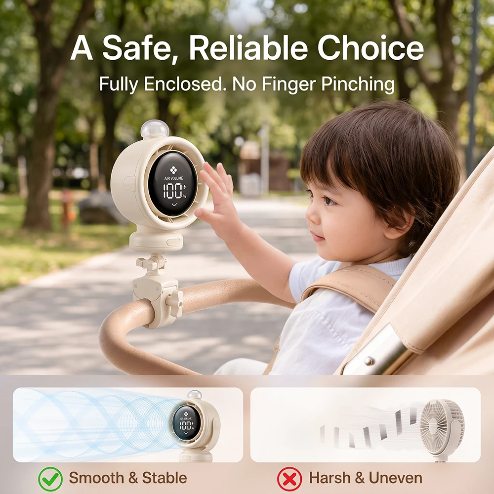 2026 New Portable Stroller Fan - Usb Fan Silent 评论和价格